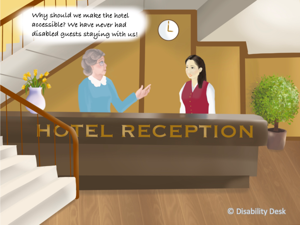 But why should we make the hotel accessible?